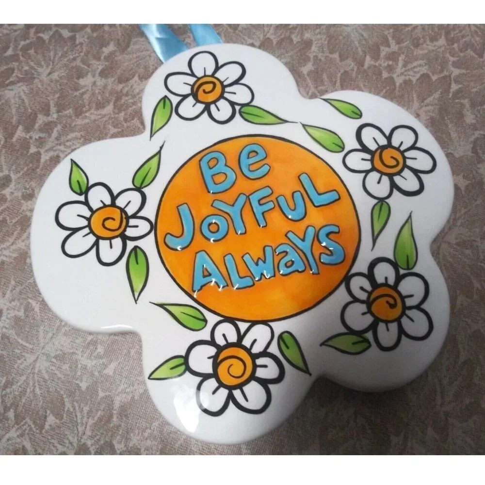Department 56 CERAMIC WALL PLAQUE/ hanging SIGNED Motivational Our Name is Mud